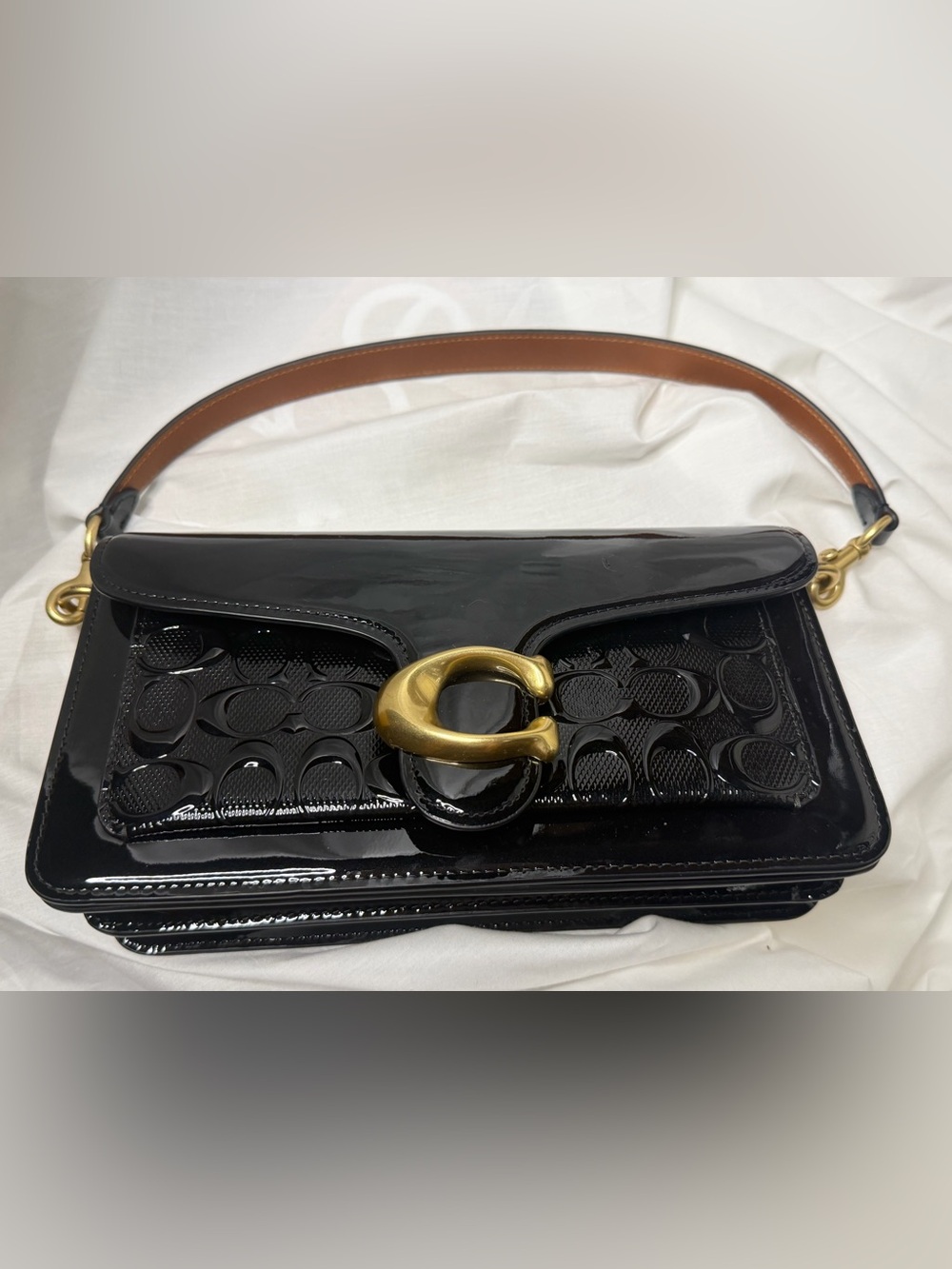 Coach Tabby 30 black patent